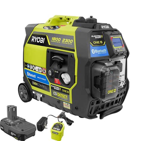 Whether you are tailgating, camping or on the jobsite, the RYOBI Bluetooth 2,300-Watt ONE 18V Electric Start Inverter Generator is ready with clean, quiet power for any occasion. . Ryobi generator bluetooth